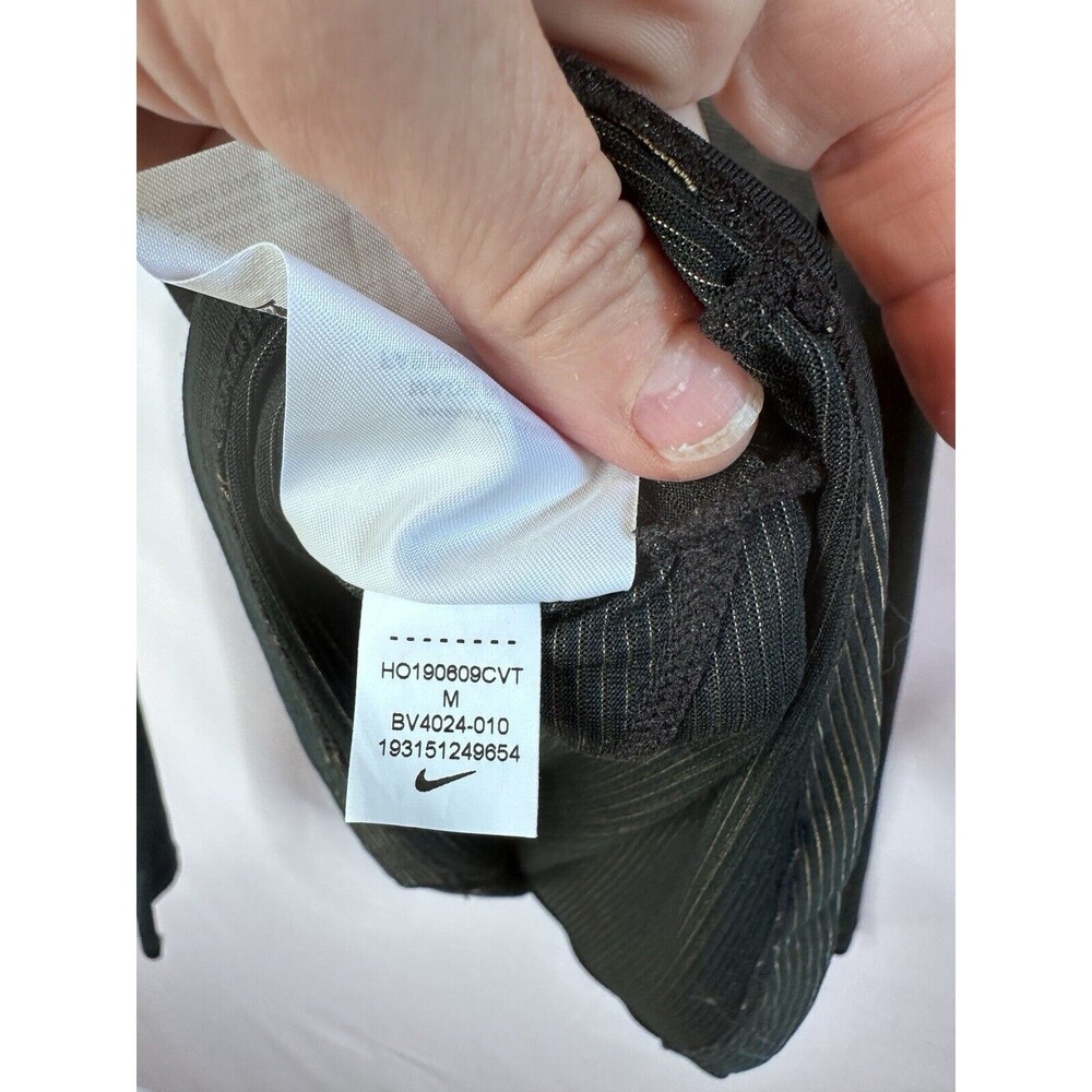 NIKE RUNNING Dri Fit Long Sleeve Lightweight Crew Neck Top black metallic thumb - Picture 6 of 7